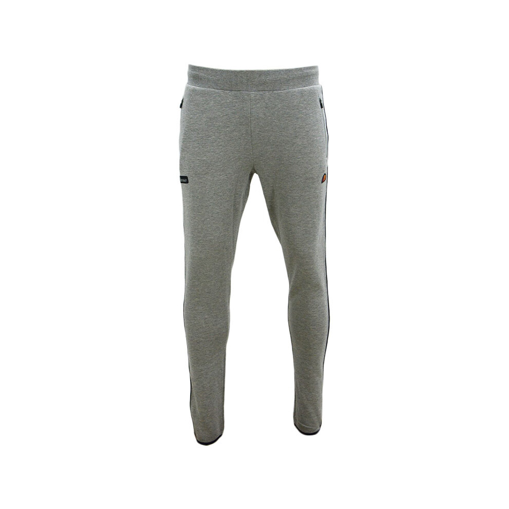 (Grey, M) ELLESSE SIMONO Mens Joggers Fleece Gym Sweatpants