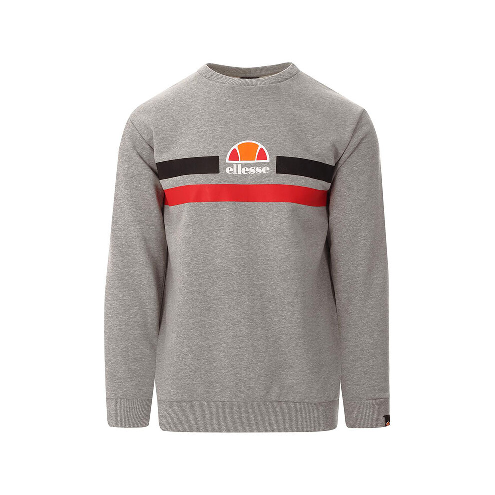 Ellesse (Grey And Red, S) Prella Mens Sweatshirt Pullover Jumper