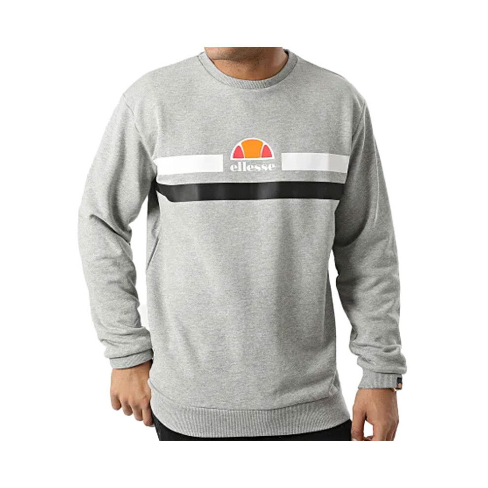 Ellesse (Grey And Black, S) Prella Mens Sweatshirt Pullover Jumper
