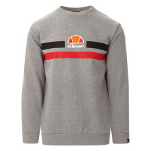 (Grey and Red, XS) ELLESSE PRELLA Mens Sweatshirt Pullover Jumper