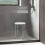 Homcom HOMCOM Bath Chair Height Adjustable Shower Seat for Elderly Disabled White 6