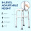 Homcom HOMCOM Bath Chair Height Adjustable Shower Seat for Elderly Disabled White 4