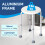Homcom HOMCOM Bath Chair Height Adjustable Shower Seat for Elderly Disabled White 2
