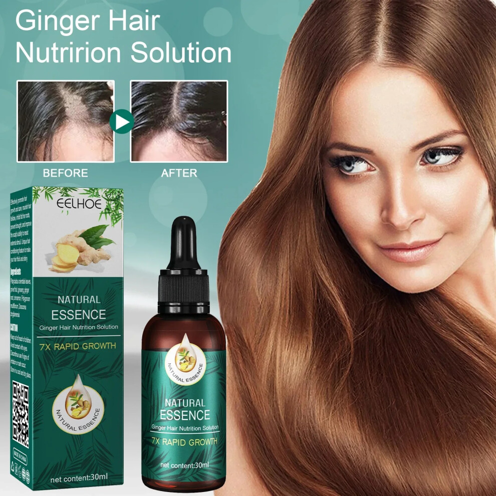Ginger Hair Care Essential Oil Hairs Repair Serum - and Nourish Damaged for Beautiful, Smooth Growth