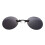 (Black) Mini Rimless Mirror Sunglasses Matrix Morpheus Style UV400 1
