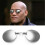 (Black) Mini Rimless Mirror Sunglasses Matrix Morpheus Style UV400 3