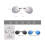 (Black) Mini Rimless Mirror Sunglasses Matrix Morpheus Style UV400 6