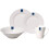 16 Pcs Ceramic Solar White Serving Dinner Set Tableware Salad Plates Bowls Cups 1