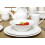 16 Pcs Ceramic Solar White Serving Dinner Set Tableware Salad Plates Bowls Cups 9