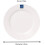 16 Pcs Ceramic Solar White Serving Dinner Set Tableware Salad Plates Bowls Cups 5