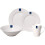16 Pcs Ceramic Solar White Serving Dinner Set Tableware Salad Plates Bowls Cups 10