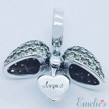(August) Birthstone Charm for Pandora Bracelet. Birthday Charm for Bracelet or Necklace