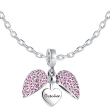 (Oct Necklace) Birthstone Charm for Pandora Bracelet. Birthday Charm for Bracelet or Necklace