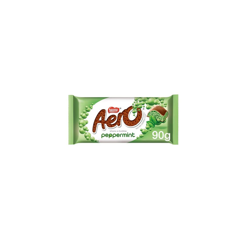 Aero Peppermint Mint Chocolate Sharing Bar 90g (pack of 5)