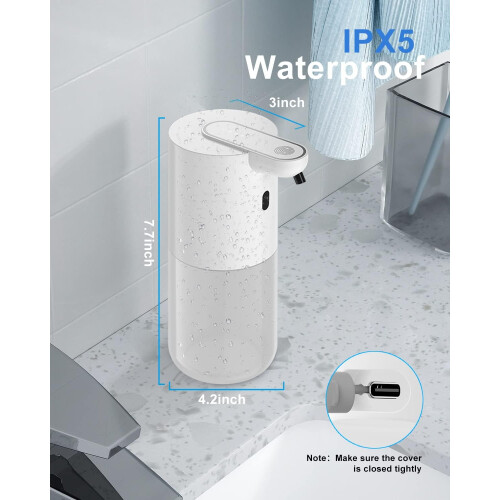 400ML Automatic Soap Dispenser with 4 Adjustable Foam Quantity 2