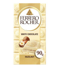Ferrero Rocher White Chocolate & Hazelnut Bar 90G (Pack of 5)