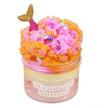 (Pink Orange) Cloudy Fluffy Butter DIY Toy Stretchy & Non-Sticky