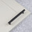 (128mm Handle	) Matt Black Diamond Knurled Solid Brass Bar Handles 1