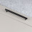 (160mm Handle	) Matt Black Diamond Knurled Solid Brass Bar Handles 1