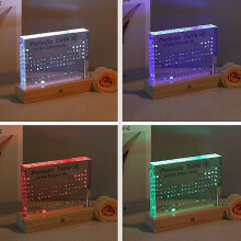 Acrylic Periodic Table Of Elements With Real Samples With The Light Base Ornament School Teaching Display Chemical Real Element