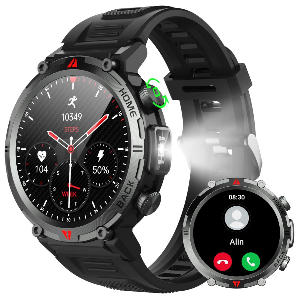 Chronus Smart Watch Answer/Make Call - 1.45" Hd Touch Screen Smart Watch For Men, Fitness Watch 110+ Sports Modes, Smartwatch With Heart Rate Spo2 6976919848283