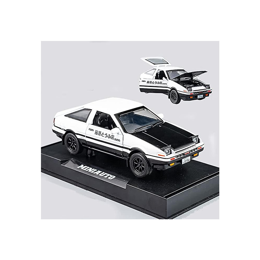 Initial D Toyota Trueno Ae86 Alloy Diecast Car Model, Sports Car Toys For Kids And Adults,pull Back Vehicles Toy Cars (black-type A)-image-OPC-PDT8KVY-NEW