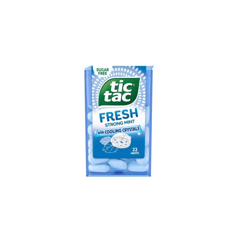 Tic Tac Sugar Free Fresh Strong Mint 16.4G (Pack of 12)