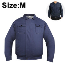 (M, Blue) Summer Outdoor Cooling Fan Jacket - Air-conditioning Suit For Construction Work