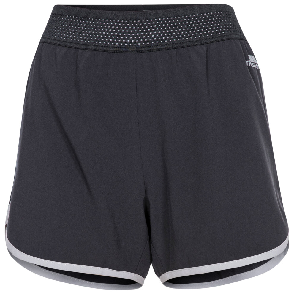 (18, Black) Trespass Womens Gym Short Training Workout Sadie