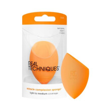 Miracle Complexion Sponge, Makeup Blending Sponge, For Liquid and Cream Foundation, Offers Light To Medium Coverage, Natural, Dewy Makeup, Orange