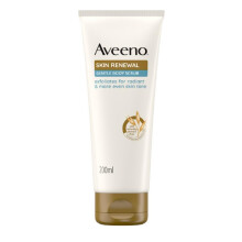 Aveeno Skin Renewal Gentle Body Scrub - Exfoliates Rough Dry Skin with Prebiotic Oat, PHA & Niacinamide for Softer, Visibly Renewed Skin (200 ml)