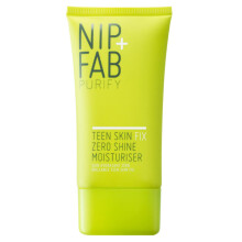 Nip + Fab Teen Skin Fix Zero Shine Face Moisturizer with Niacinamide and Antioxidant Wasabi Extract, Shine Free Mattifying Facial Cream for Oil