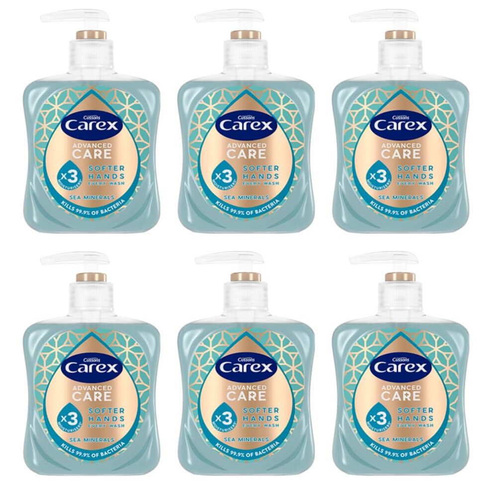 Advanced Care Sea Minerals Antibacterial Hand Wash, 3x More Moisturisers, Clean & Protect Hands, Bulk Buy, Pack of 6 x 250ml