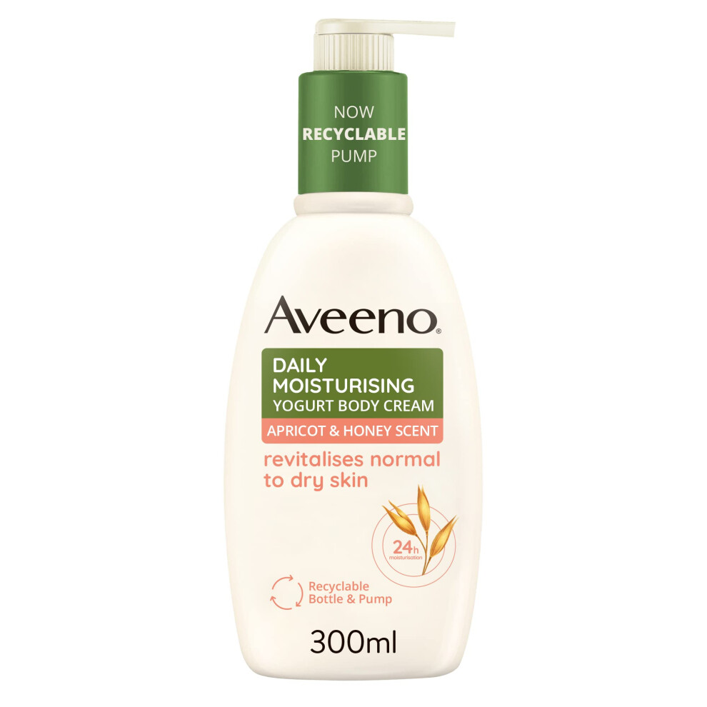 Aveeno Daily Moisturising Yogurt Body Cream, Apricot & Honey Scent 300ml - Image 14