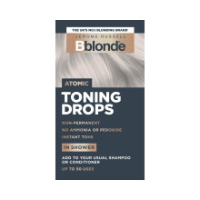 Bblonde Atomic Toning Drops - Non-Permanent Atomic Hair Toner, Refresh & Maintain Blonde Hair Dye, Add Drops in Shower with Shampoo or Conditioner, 50