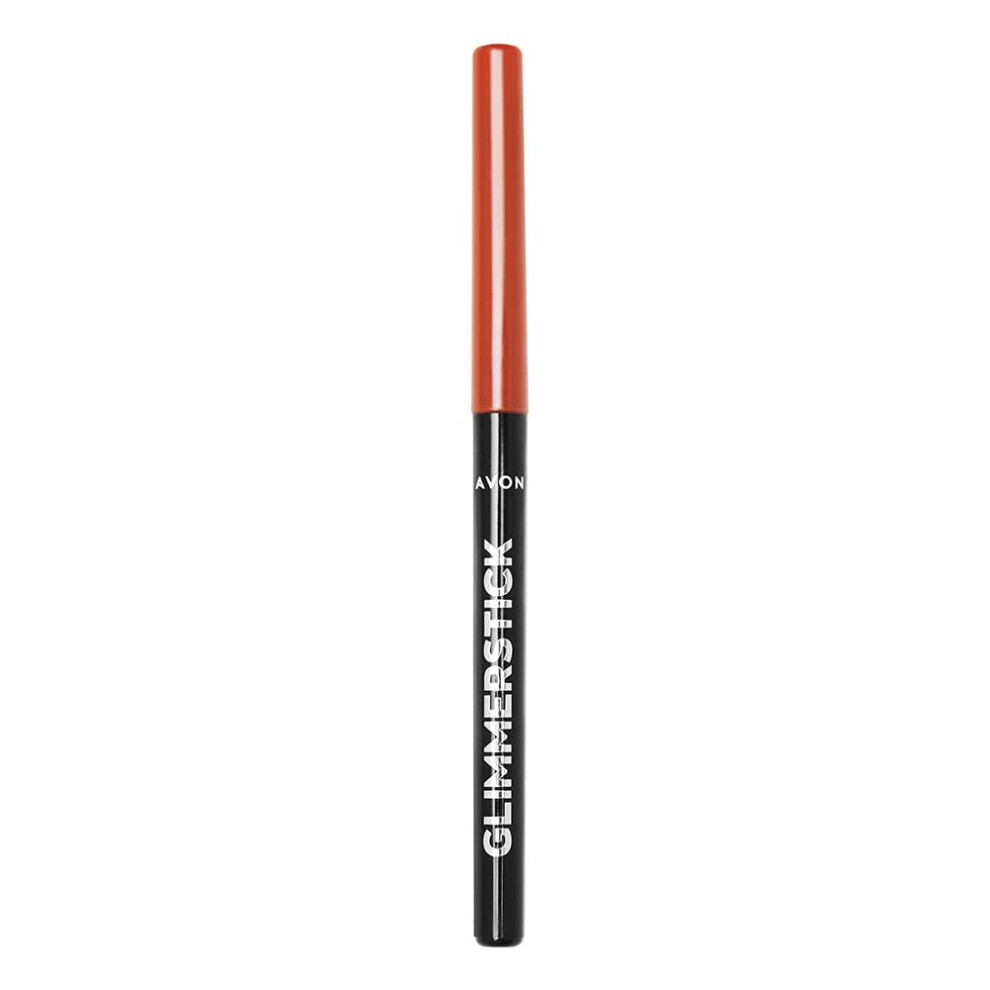 Glimmerstick Lip Liner Coral, Infused with Vitamin E for Smooth-Glide Application and Defined Lips