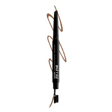NYX Professional Makeup, Fill & Fluff Eyebrow Pomade Pencil, Creamy Pomade Formula, Precise Tip, Paddle Brush for Blending, Taupe