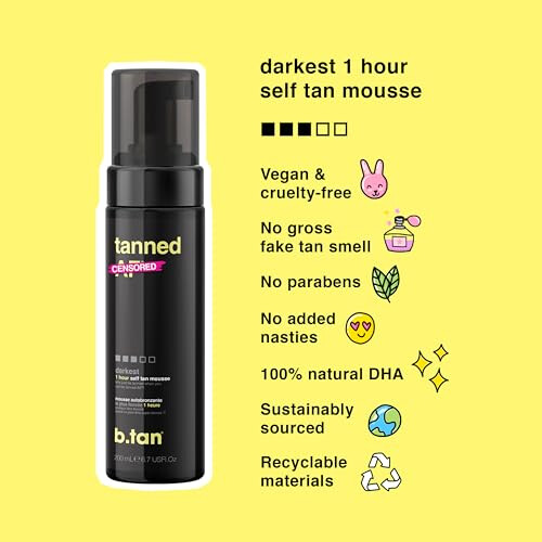 b.tan Mörk Självbruningskit | Få Bronsad Bundle - Självbrun Mousse med Vante 2