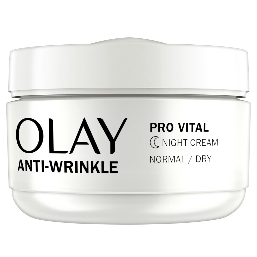 Anti-Wrinkle Pro Vital Night Cream, Helps Visibly Reduce Fine Lines & Wrinkles, For Mature Skin,50ml