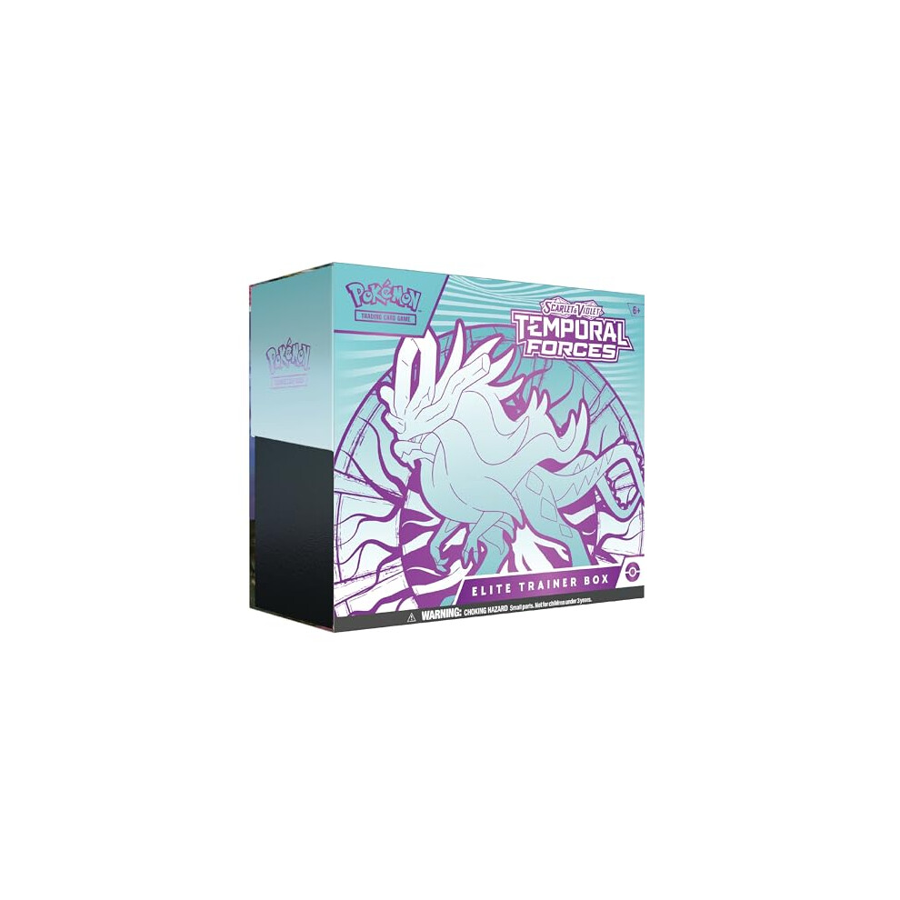 TCG: Scarlet & VioletâTemporal Forces Elite Trainer Box â Walking Wake (1 Full-Art Flutter Mane Promo Card, 9 Boosters & Premium Accessories)