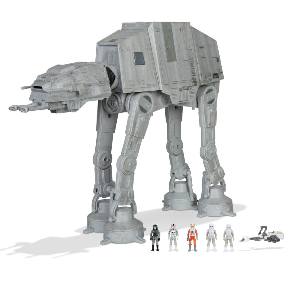 Micro Galaxy Squadron AT-AT Walker - 10-Inch Assault Class Vehicle with Five 1-Inch Micro Figure Accessories