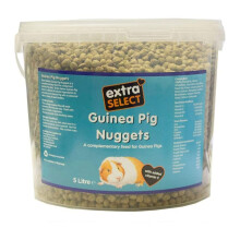 Guinea Pig Nuggets - Dry Pellets with Vitamin C Small Animal Food Guinea Pig Food Nuggets - 5L Tub
