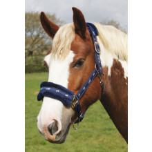 Logo Headcollar fleece trim - Full - Blue