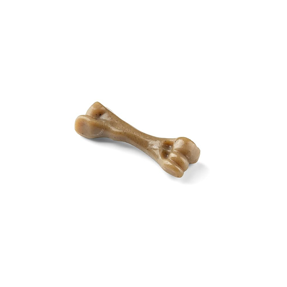 Maximum Strength Tough Extreme Puppy Gourmet Femur Bone Dog Chew Toy, Adult Teeth, Infused with Extra Bacon Flavour Throughout, Small, for puppies