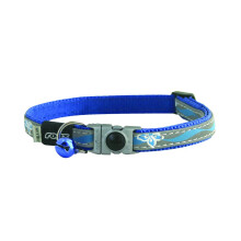 Catz NightCat Floral Collar, Blue,3/8" Small