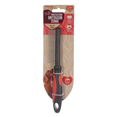Rosewood Soft Protection Medium Comb for Dogs & Cats 1