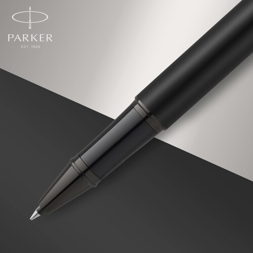 Parker Parker IM Rollerball Στυλό, Λεπτή Μύτη, Ματ Μαύρο με Μαύρες Λεπτομέρειες 2