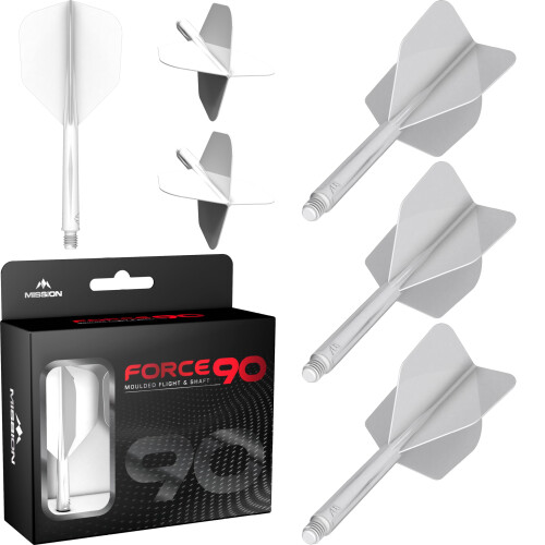 Force 90 Integrated Precision Moulded Dart Flight And Shaft System