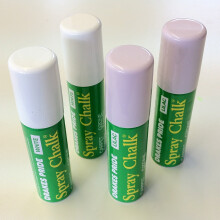 Bowls Chalk Spray Pack of 2 x Lilac plus 2 x White 8g Cans