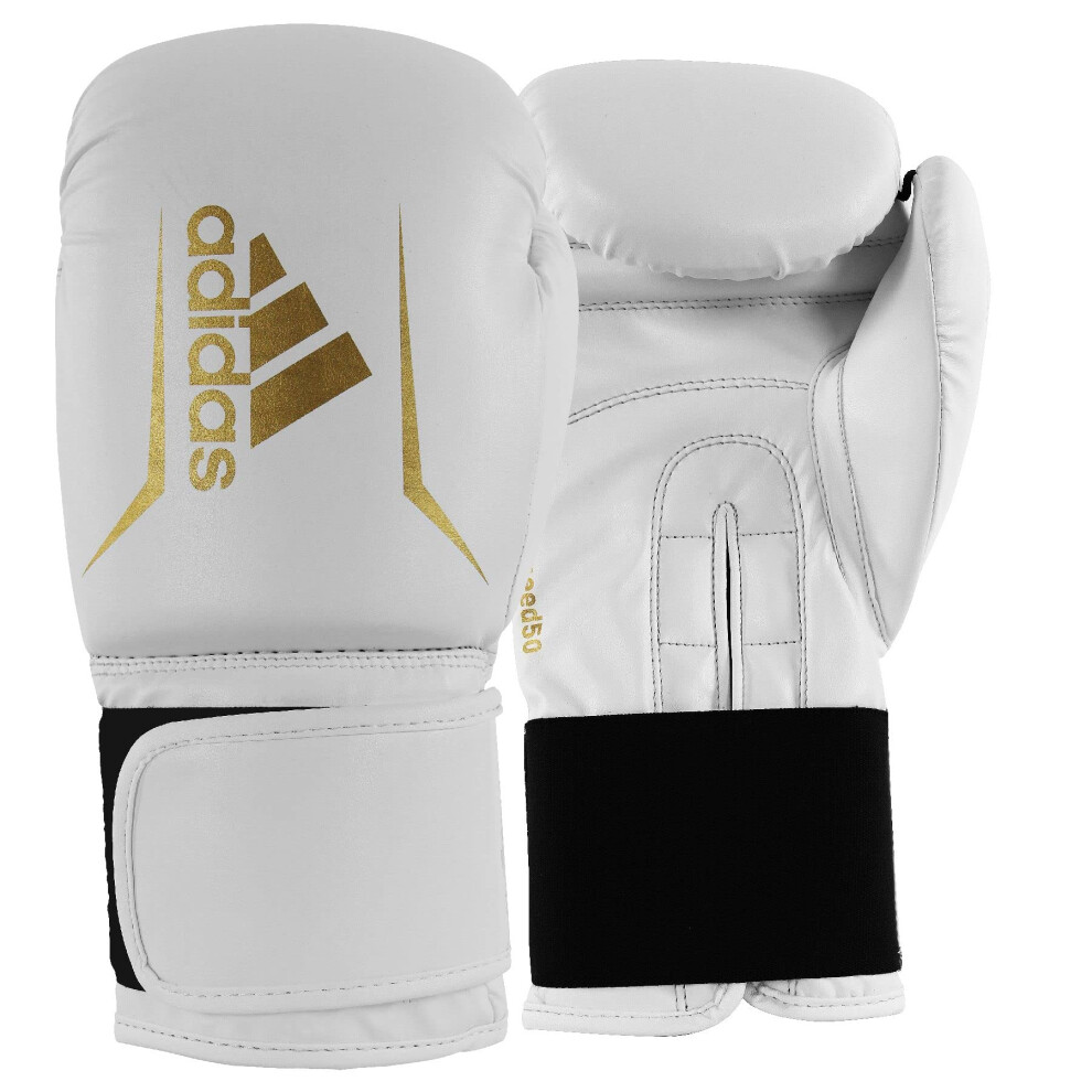 Adidas | Speed 50 Boxing Gloves For Men, Women & Kids | Intermediate Level Pu Training Gloves | Perfect For Fitness Classes, Boxing Bag Workouts, And